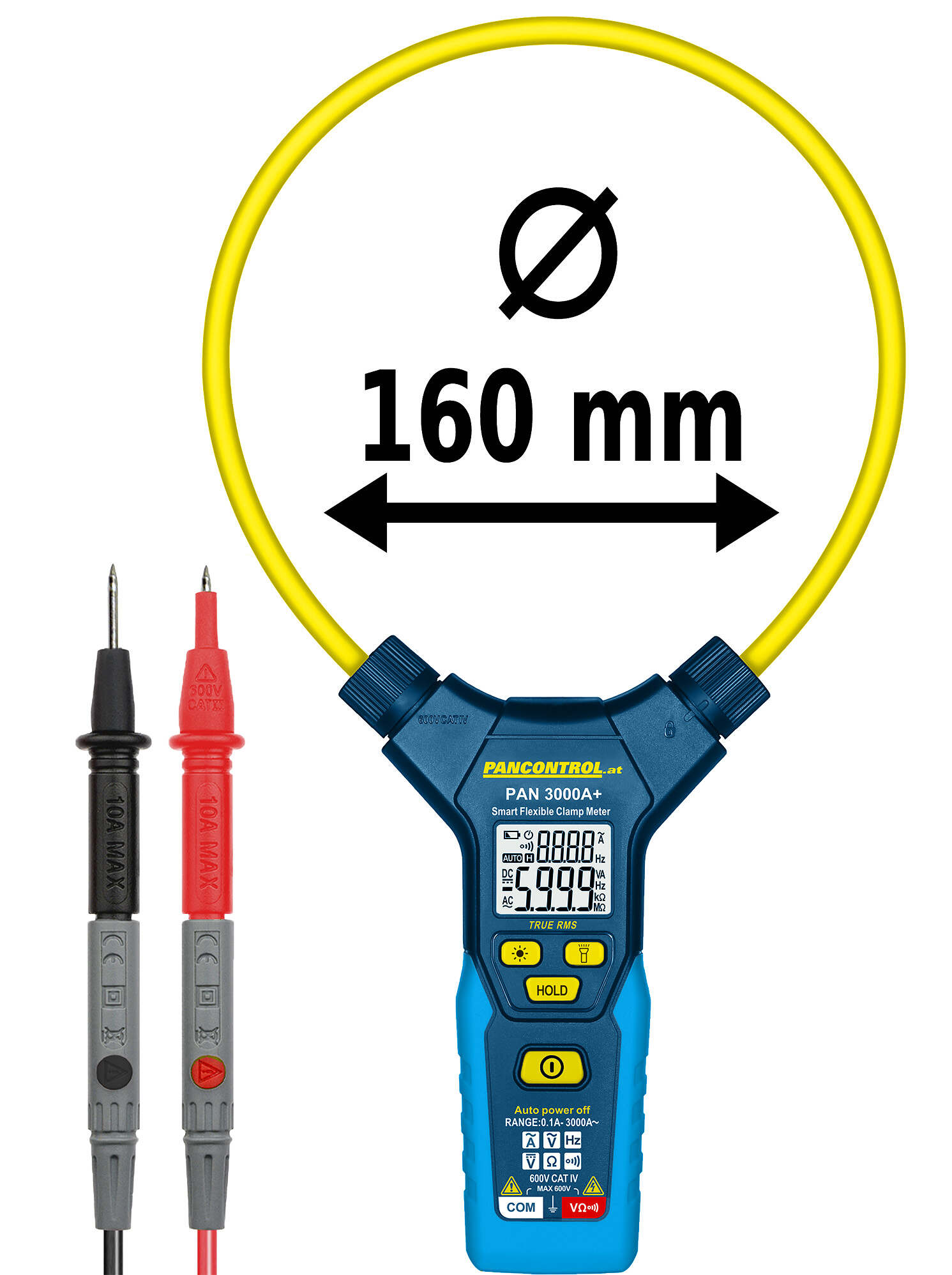 PN 3000A+ True RMS flexibilis lakatfogó